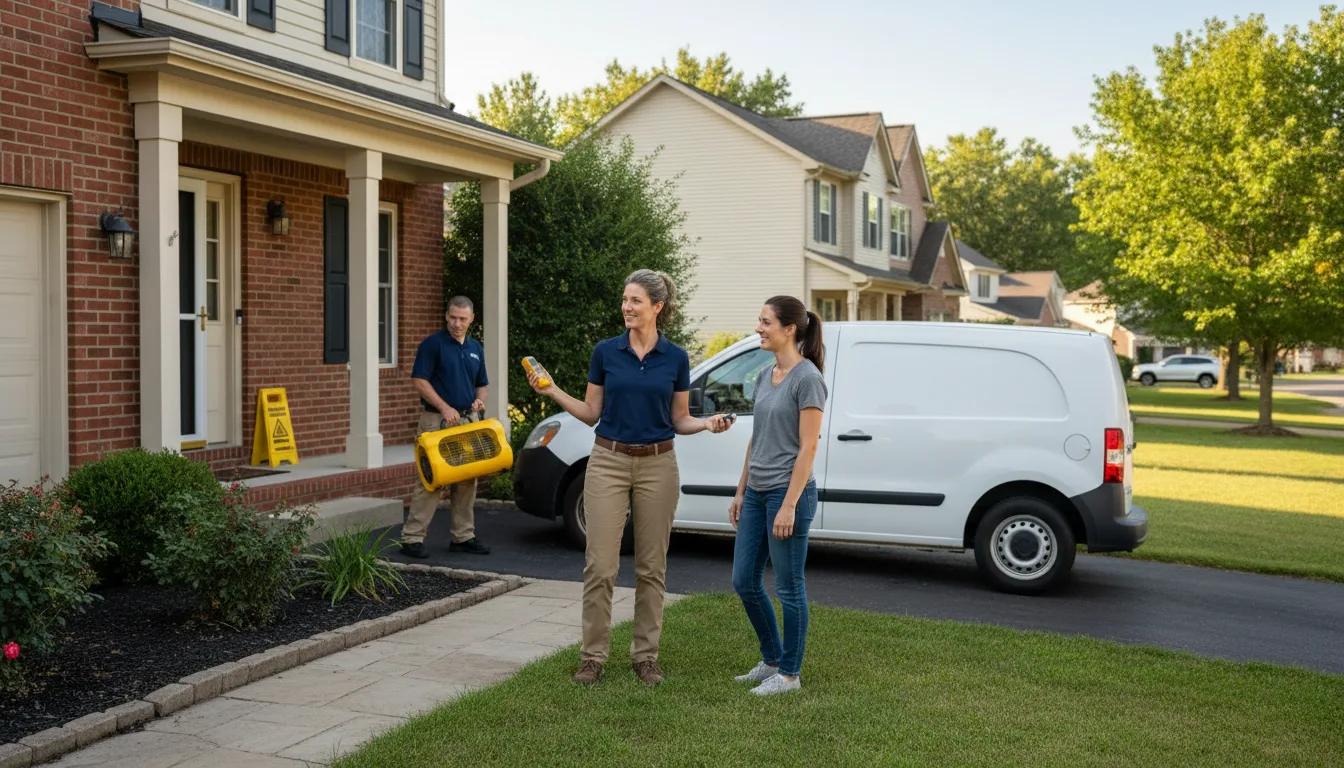 Water restoration image for Fire And Smoke Damage Restoration in Brinktown, MO